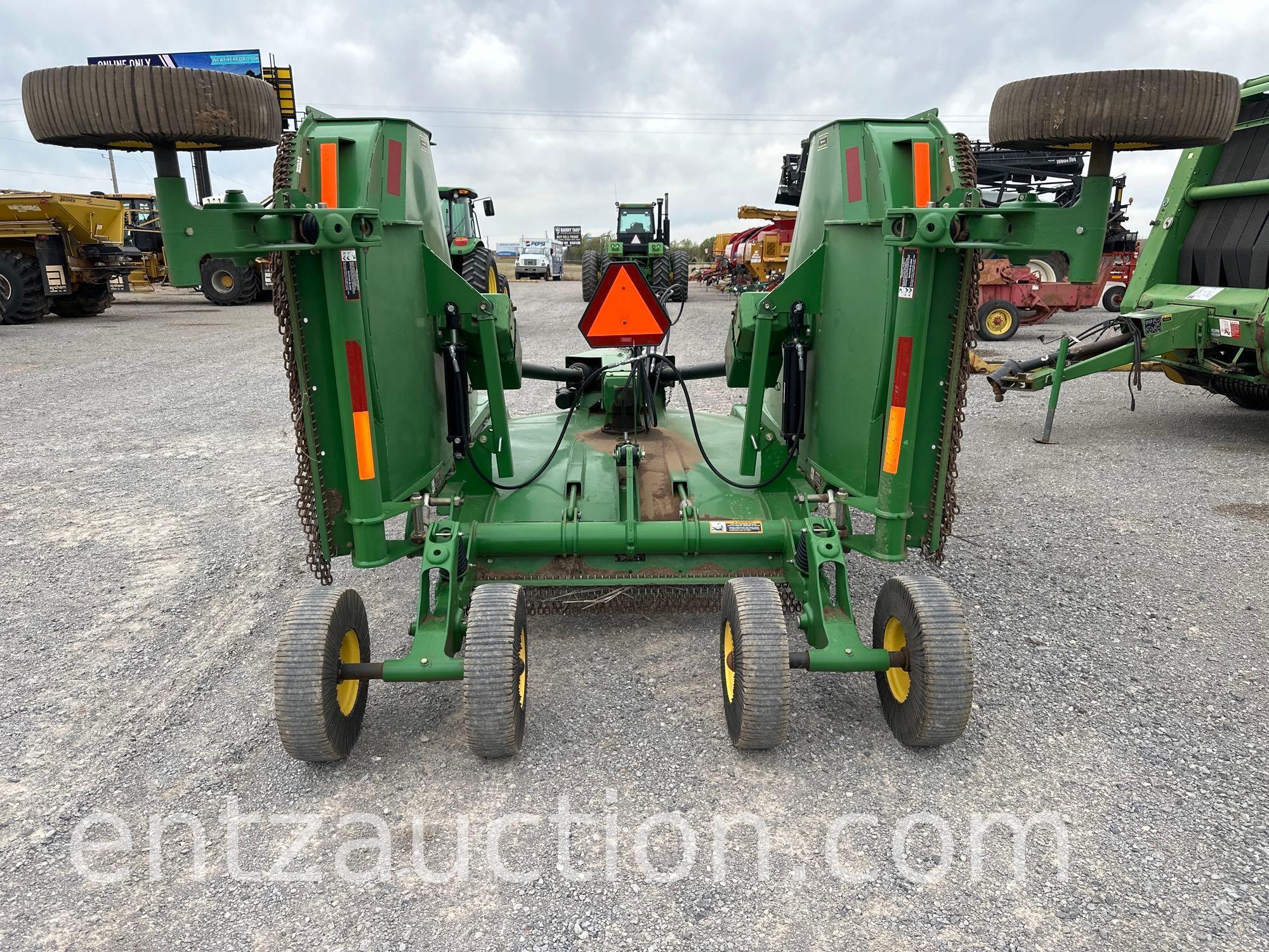 2010 JD HX15 MOWER, 1000 PTO, DOUBLE FOLD,