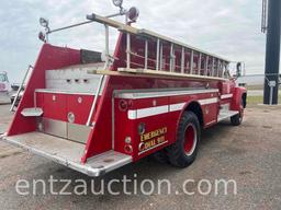 1981 FORD F700 FIRE ENGINE, V8, PROPANE, 5 SPEED