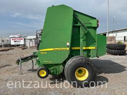 2008 JD 568 ROUND BALER, MEGA WIDE, NET WRAP,