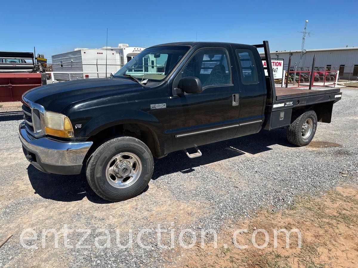 1999 FORD F250 PICKUP, EXT. CAB, V-10, AUTO, 4X4,