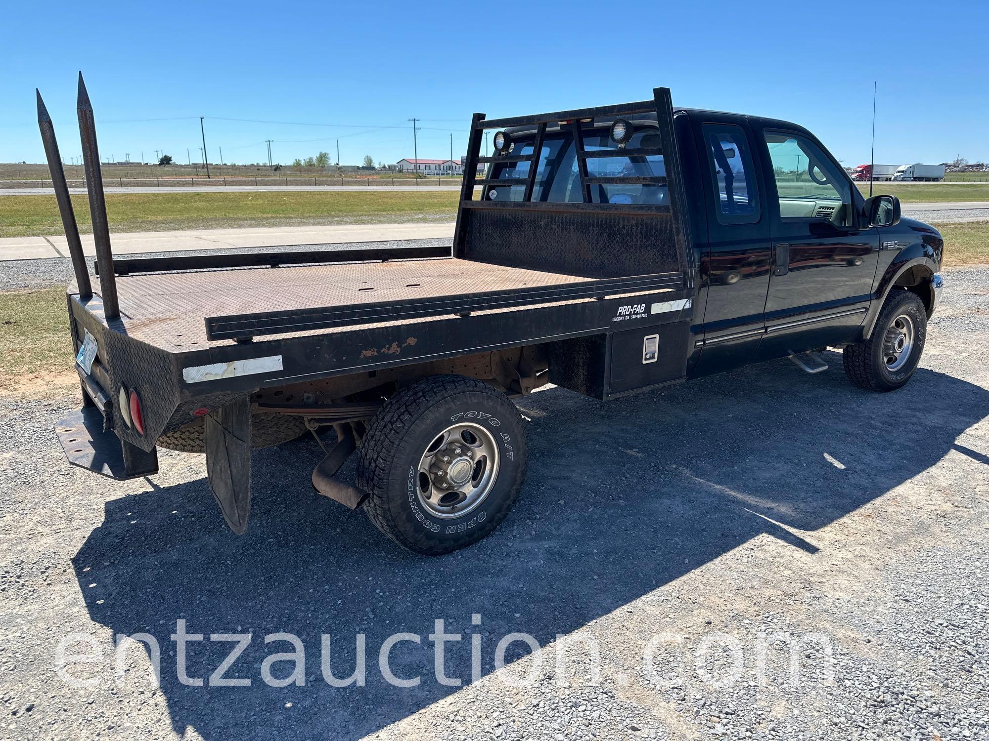 1999 FORD F250 PICKUP, EXT. CAB, V-10, AUTO, 4X4,