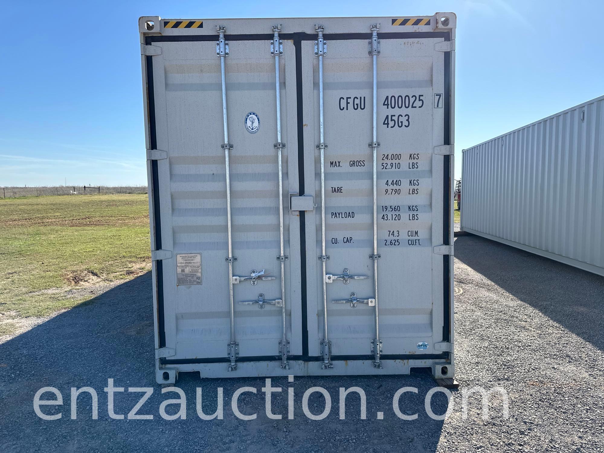 40' X 8' X 9 1/2' SHIPPING CONTAINER,