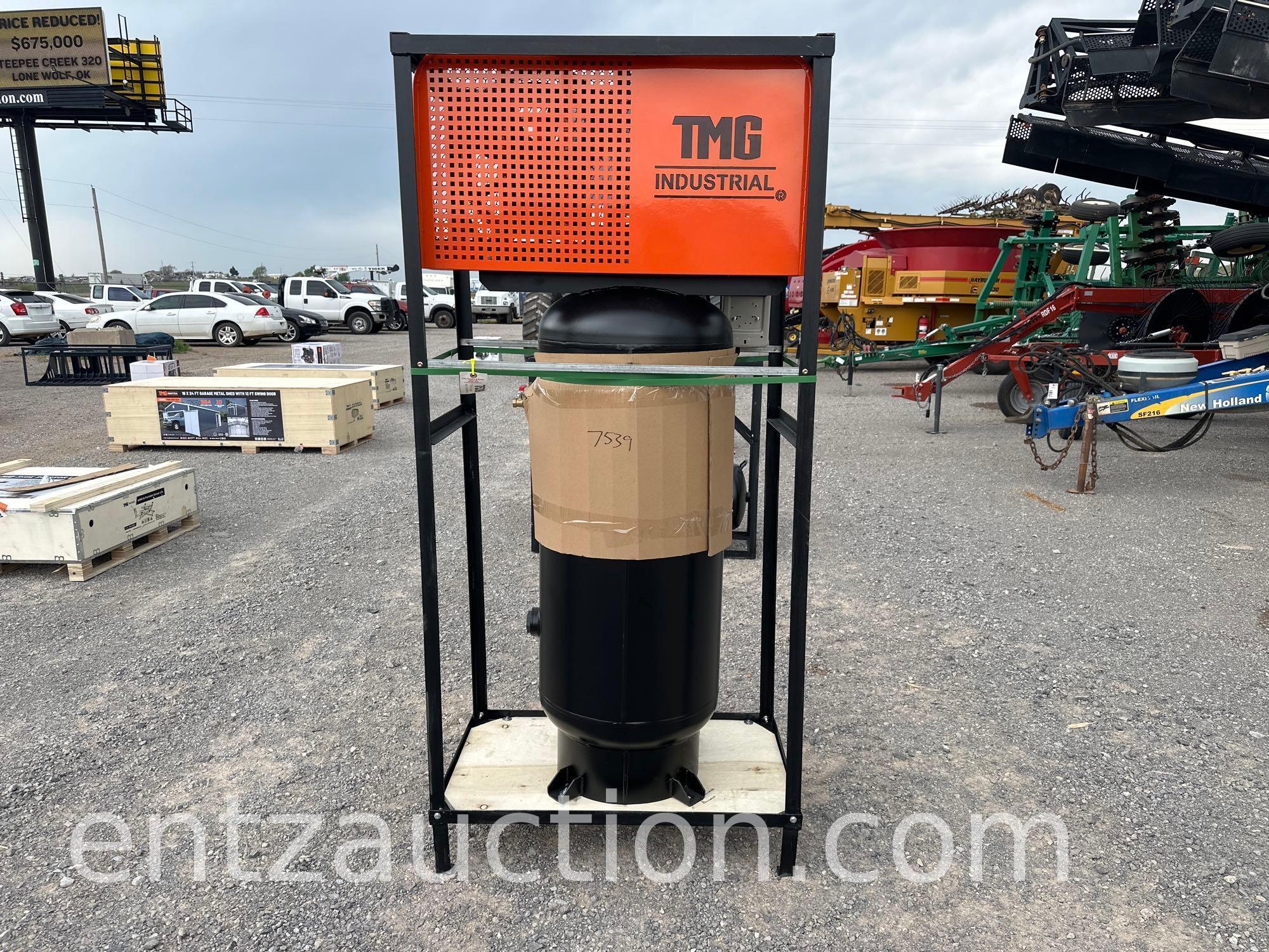 TMG UPRIGHT AIR COMPRESSOR, 60 GAL., 230 VOLT,