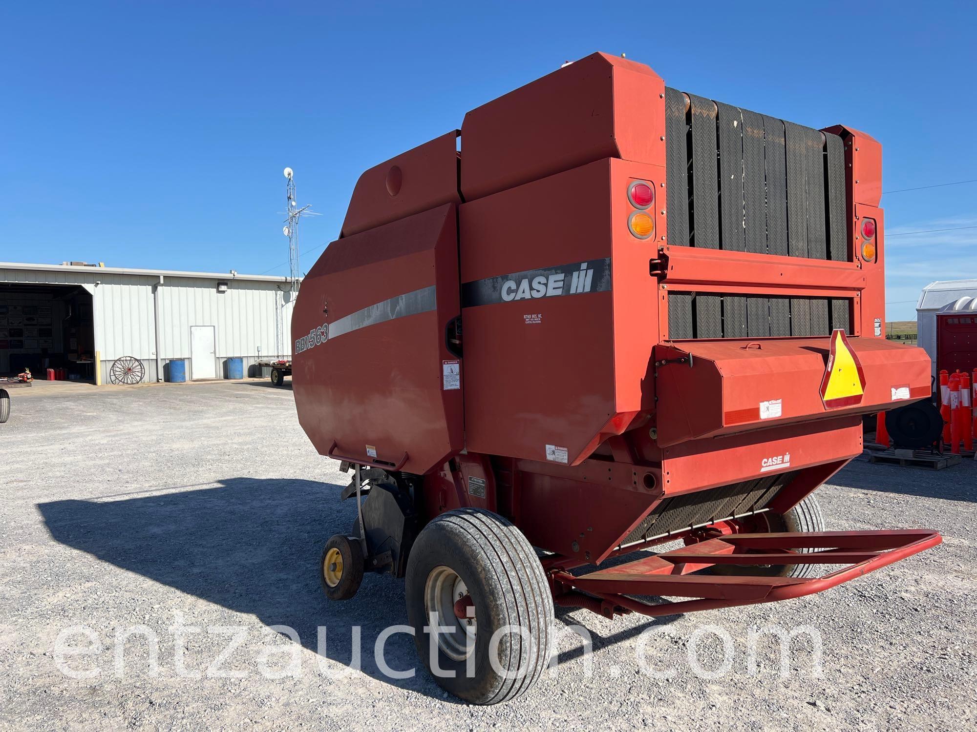 2007 CASE IH RBX563 ROUND BALER EXTRA WIDE