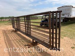 5' X 24' FREESTANDING PANELS, 2 5/8" PIPE,