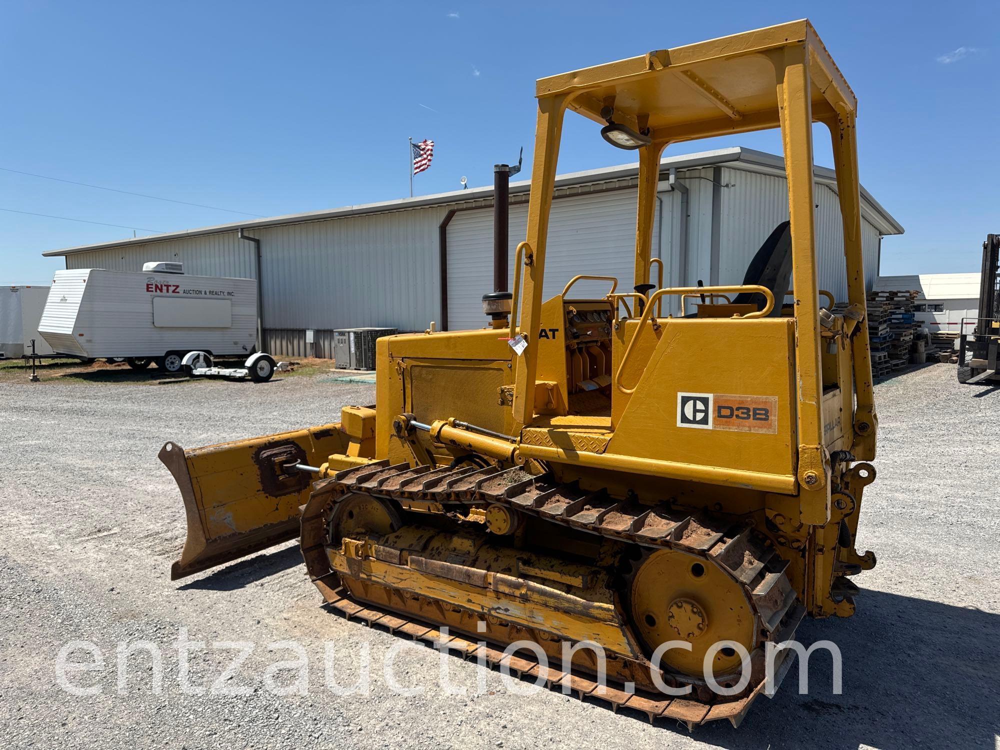 1981 CAT D3B DOZER, ROPS, 6 WAY BLADE,