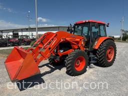 2011 KUBOTA M100X TRACTOR, C&A, 3PT,