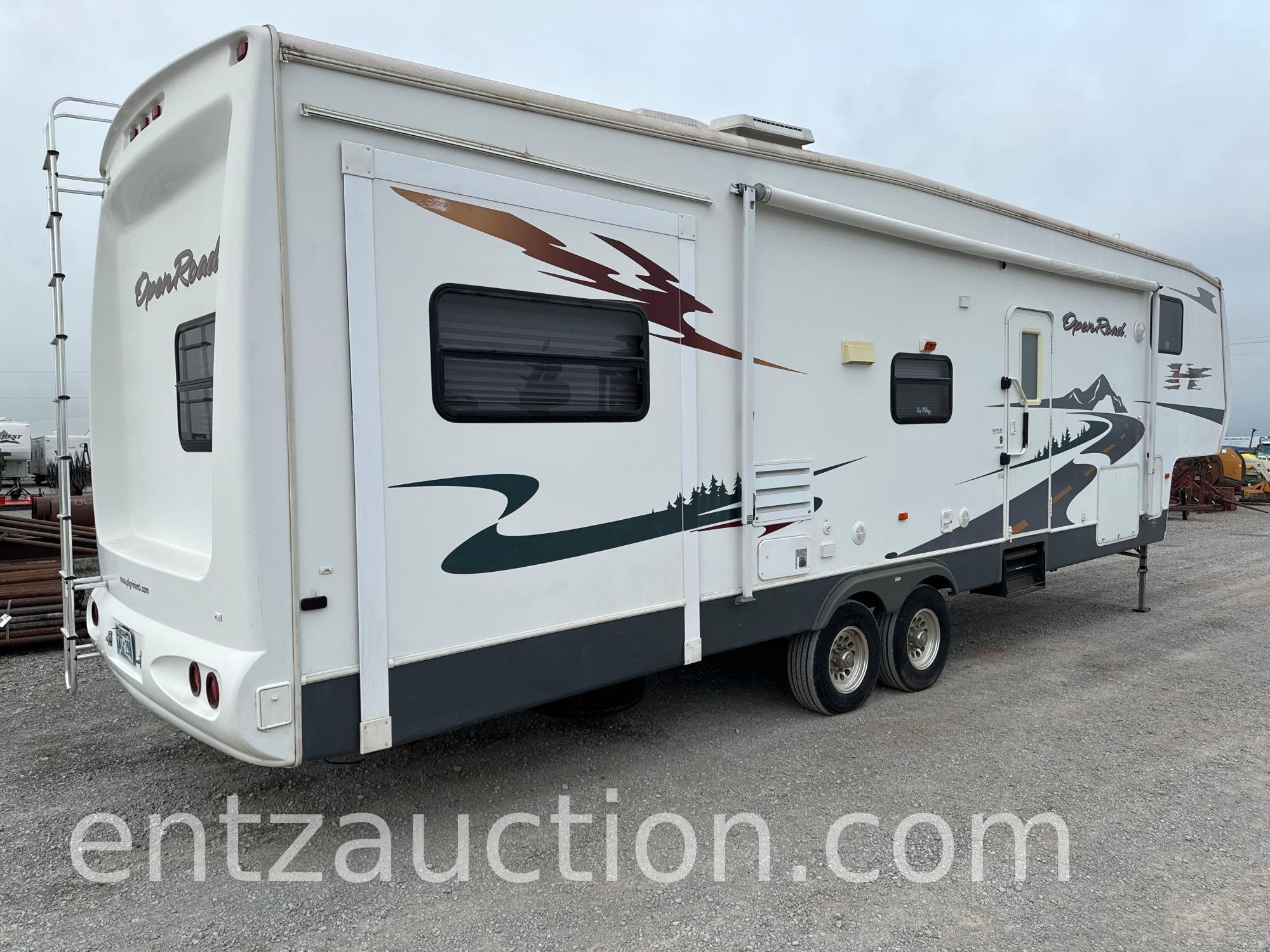 2007 OPEN ROAD 5TH WHEEL, 37', 3 SLIDES, SLEEPS