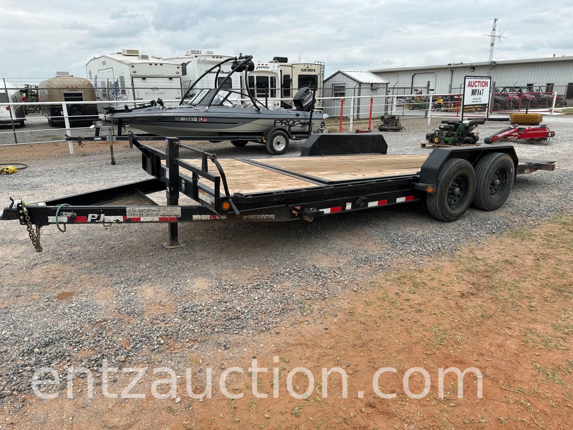 2021 PJ TILT UTILITY TRAILER, 6 1/2' X 22', TA,