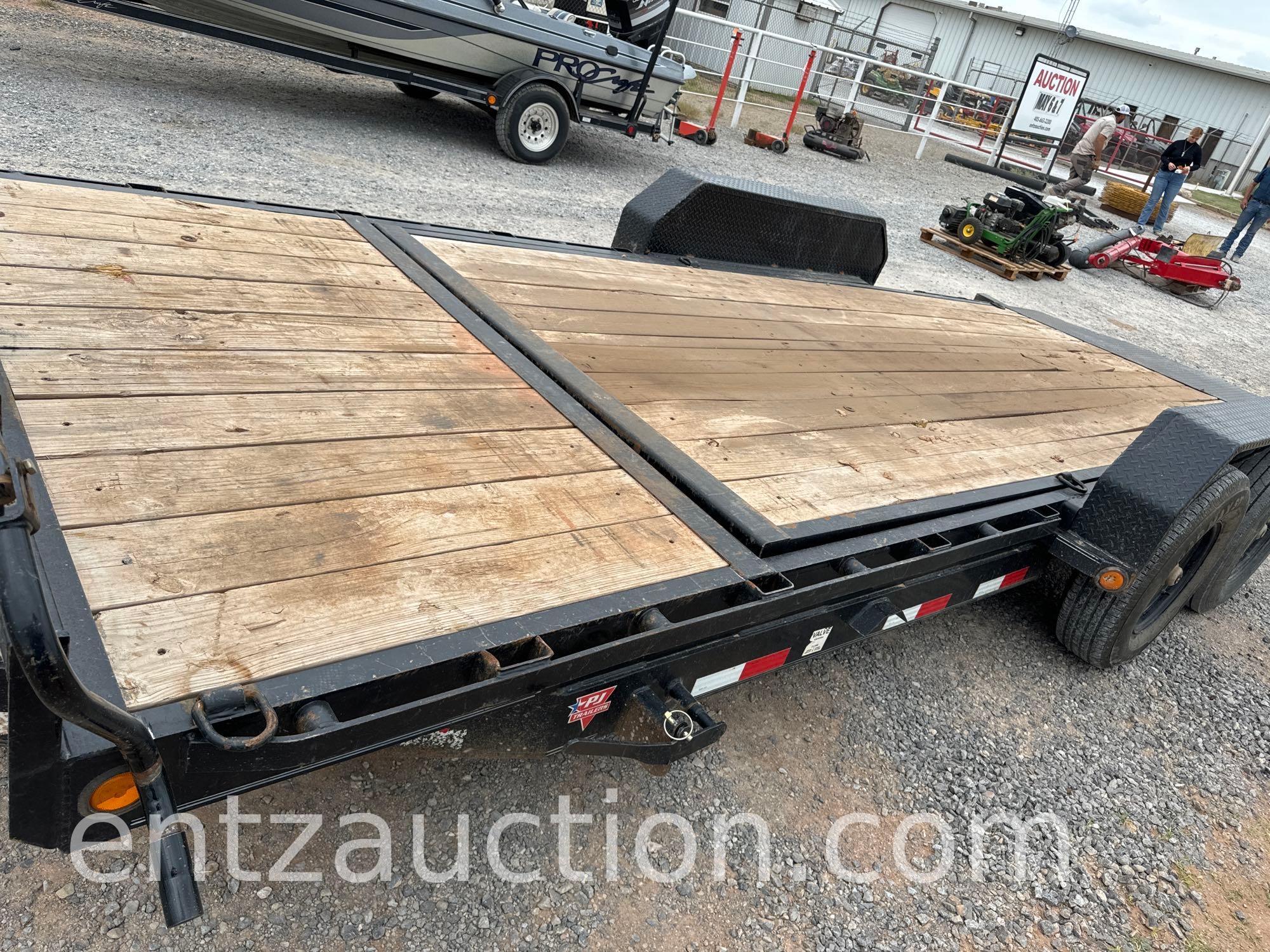 2021 PJ TILT UTILITY TRAILER, 6 1/2' X 22', TA,