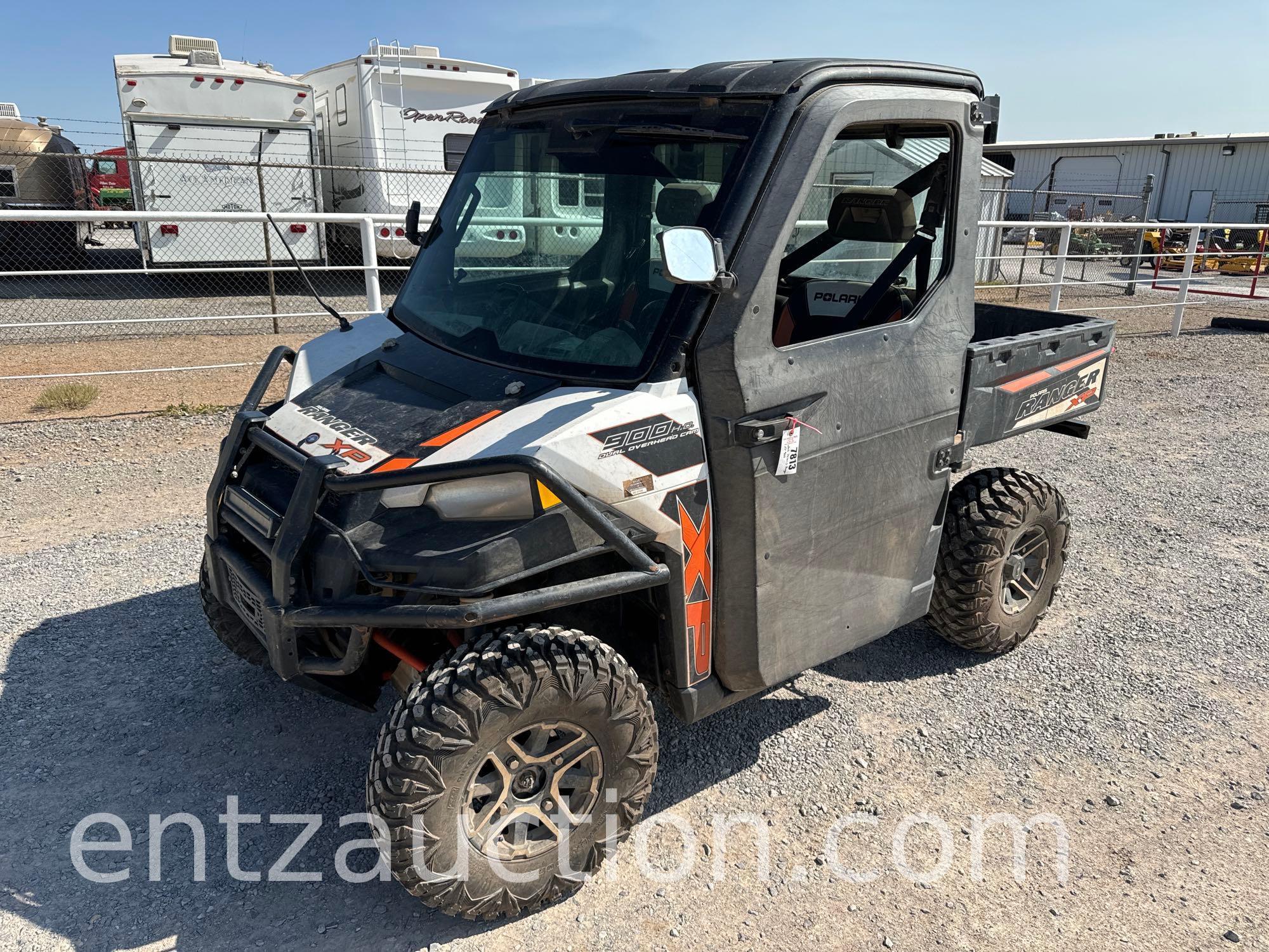 2015 POLARIS RANGER XP900 SIDE BY SIDE, 4X4,