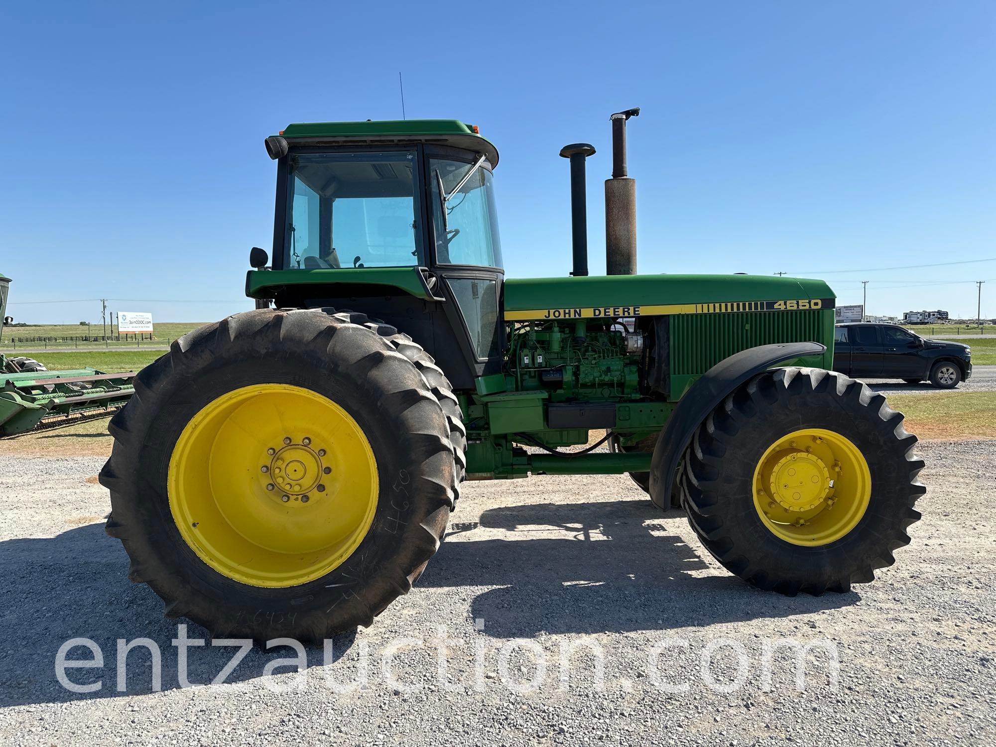 1983 JD 4650 TRACTOR, C&A, 3PT, PTO, 3 HYD.