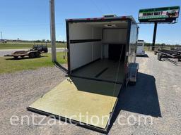 CARGO CRAFT ENCLOSED TRAILER, 14' X 80" X 77",