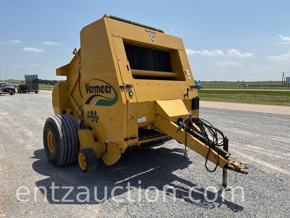 VERMEER 605 SUPER M ROUND BALER, 1000 PTO,