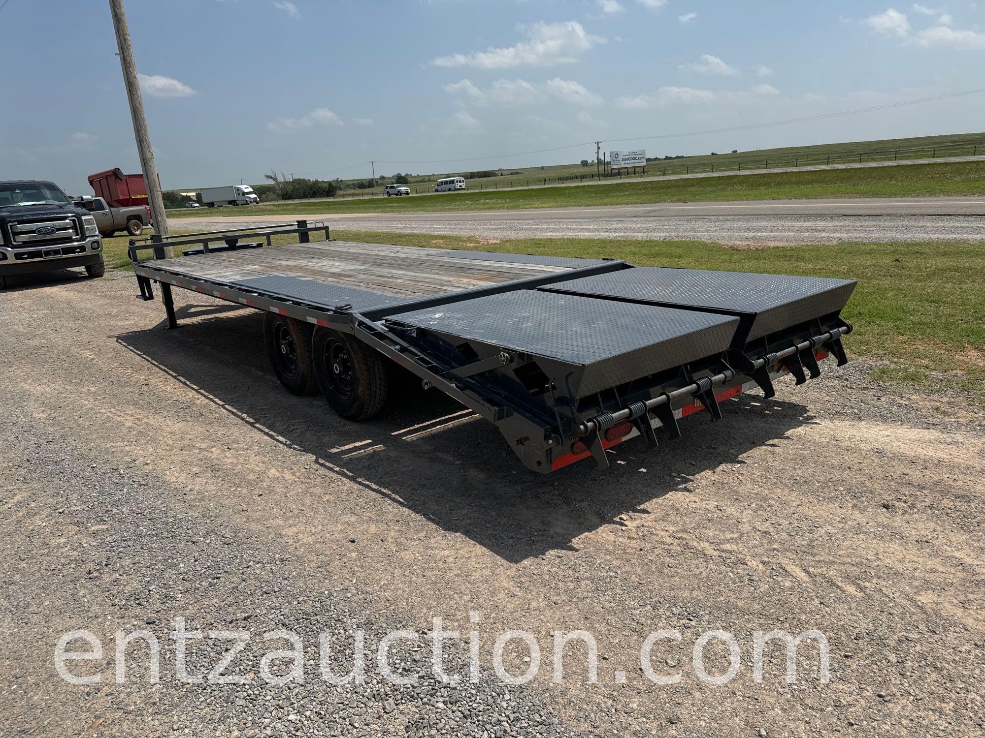 2022 LAMAR FLATBED TRAILER, 102" X 17'