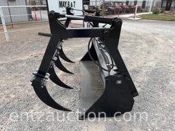 7' LOADER BUCKET W/ REMOVABLE HYD. GRAPPLE,