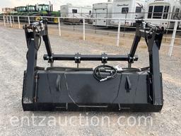 7' LOADER BUCKET W/ REMOVABLE HYD. GRAPPLE,