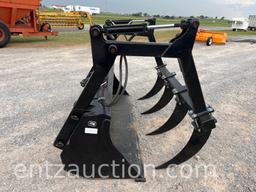 7' LOADER BUCKET W/ REMOVABLE HYD. GRAPPLE,
