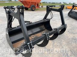 7' LOADER BUCKET W/ REMOVABLE HYD. GRAPPLE,