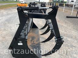 7' LOADER BUCKET W/ REMOVABLE HYD. GRAPPLE,