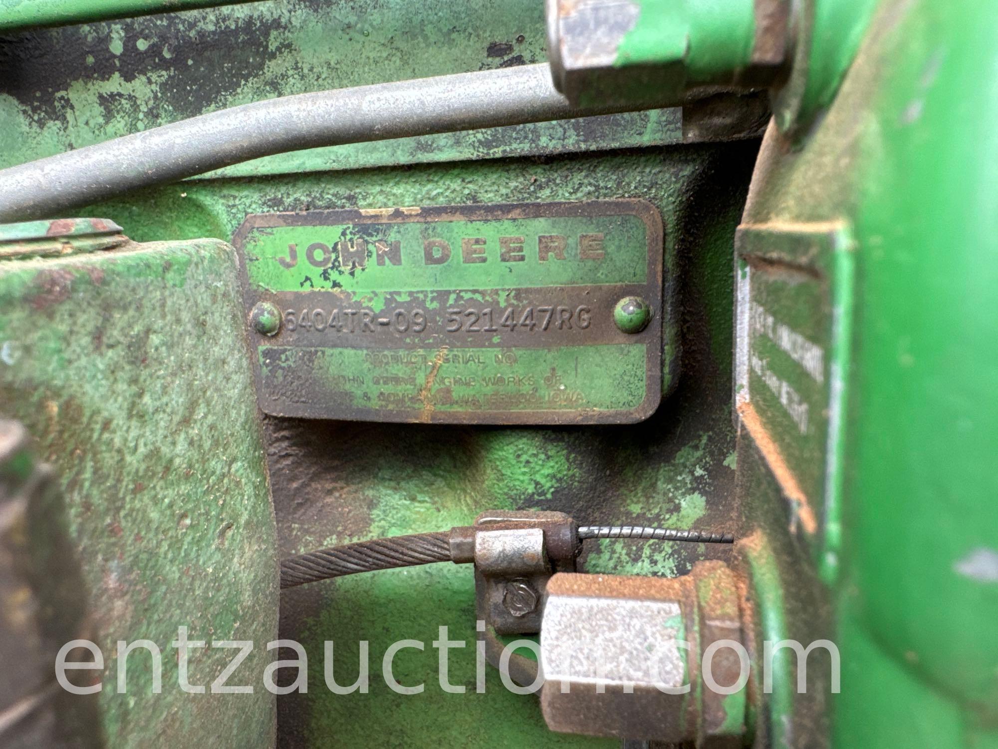 1977 JD 4430 TRACTOR, QUAD RANGE, 3PT,