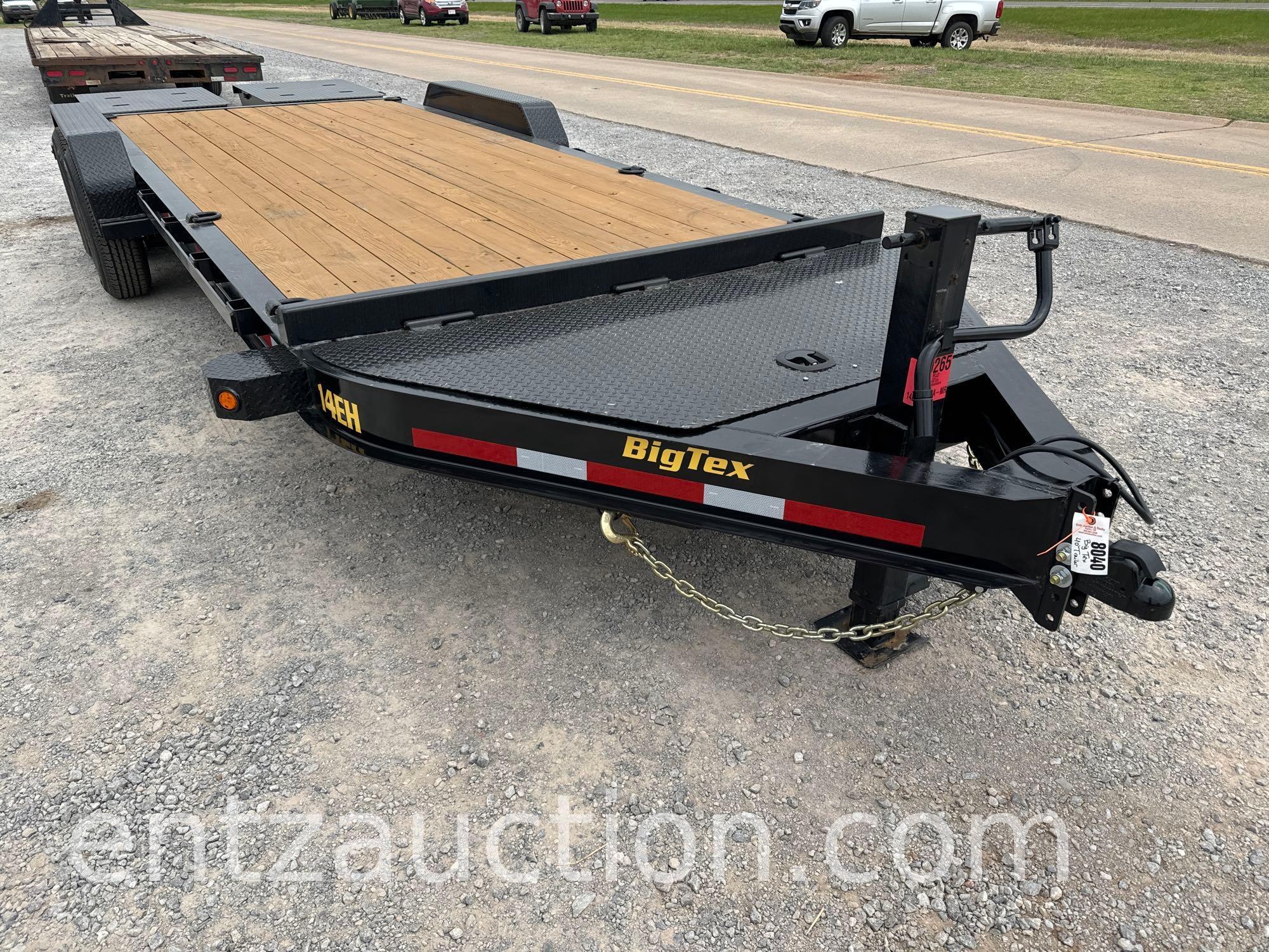 2024 BIG TEX FLATBED, 7' 4" X 20' , BP, TA, 7K AXLES,