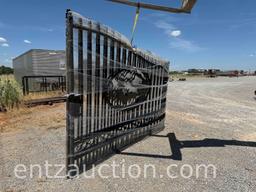 SET OF 10' DECORATIVE WROUGHT IRON GATES