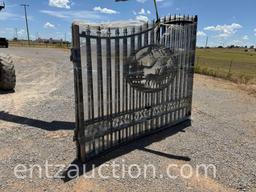 SET OF 10' DECORATIVE WROUGHT IRON GATES