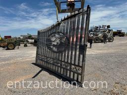 SET OF 10' DECORATIVE WROUGHT IRON GATES
