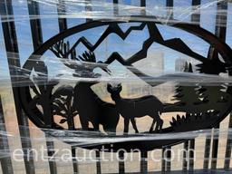SET OF 10' DECORATIVE WROUGHT IRON GATES