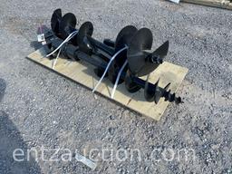 MINI EX POST HOLE DIGGER, 8", 12" & 16" AUGERS