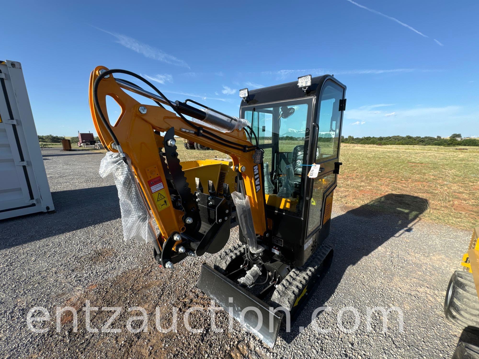MIVA MINI EX, MODEL VA13C, 14" BUCKET, 37" BLADE,