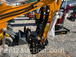 MIVA MINI EX, MODEL VA13C, 14" BUCKET, 37" BLADE,