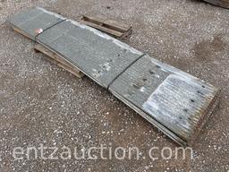 USED GALVANIZED CORRUGATED SHEET METAL, 2' WIDE,