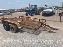 SHOPBUILT UTILITY TRAILER, 6' X 13', BP, TA,