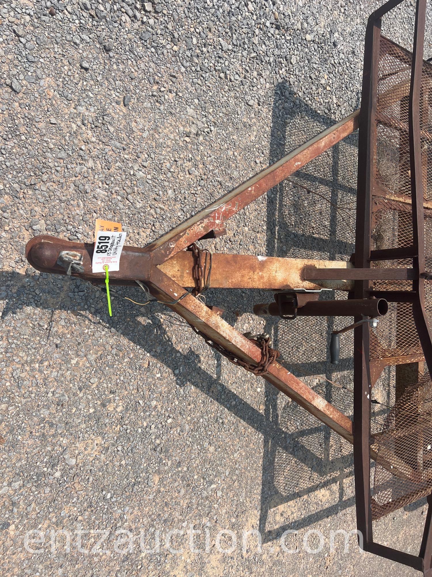 SHOPBUILT UTILITY TRAILER, 6' X 13', BP, TA,