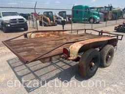 SHOPBUILT UTILITY TRAILER, 6' X 13', BP, TA,
