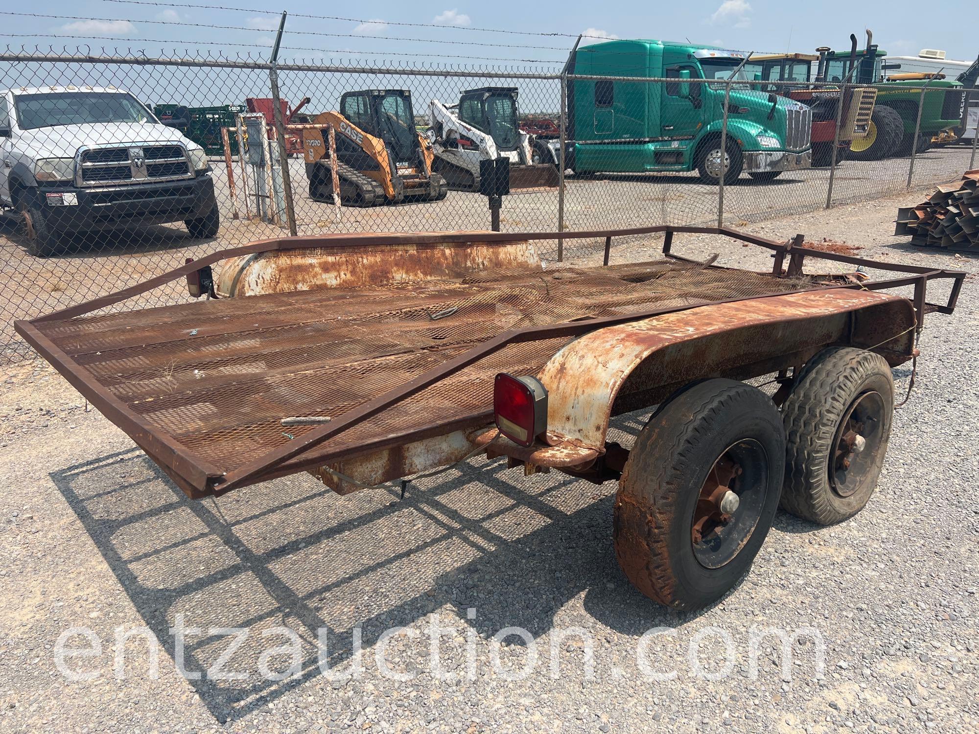 SHOPBUILT UTILITY TRAILER, 6' X 13', BP, TA,
