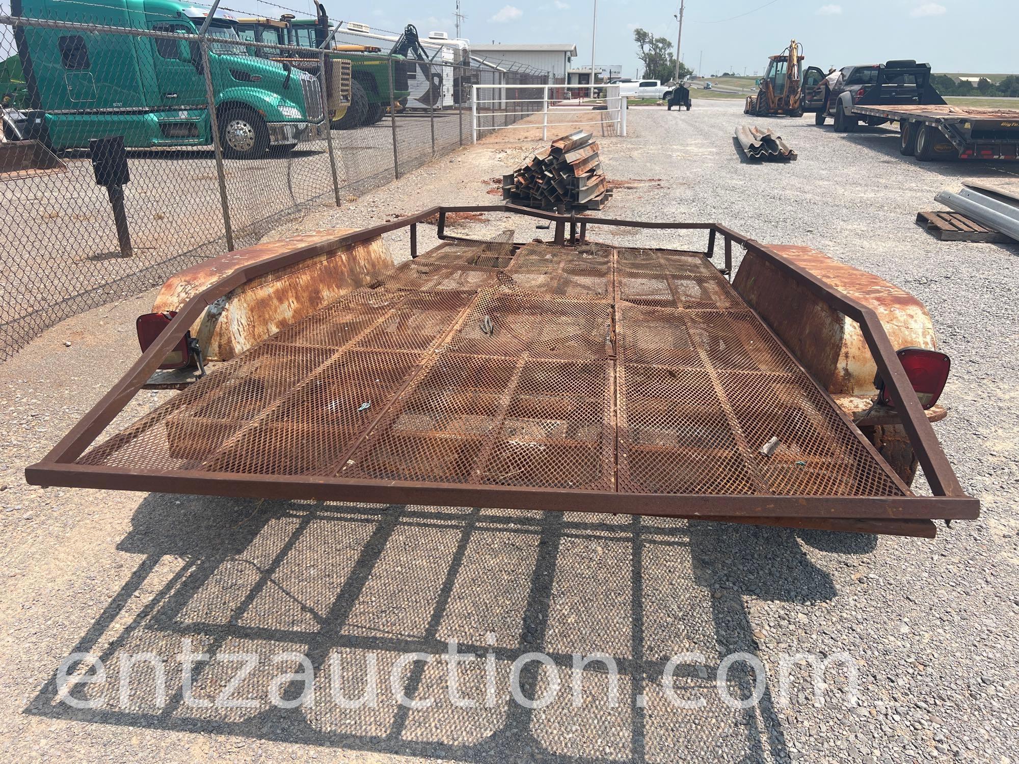 SHOPBUILT UTILITY TRAILER, 6' X 13', BP, TA,
