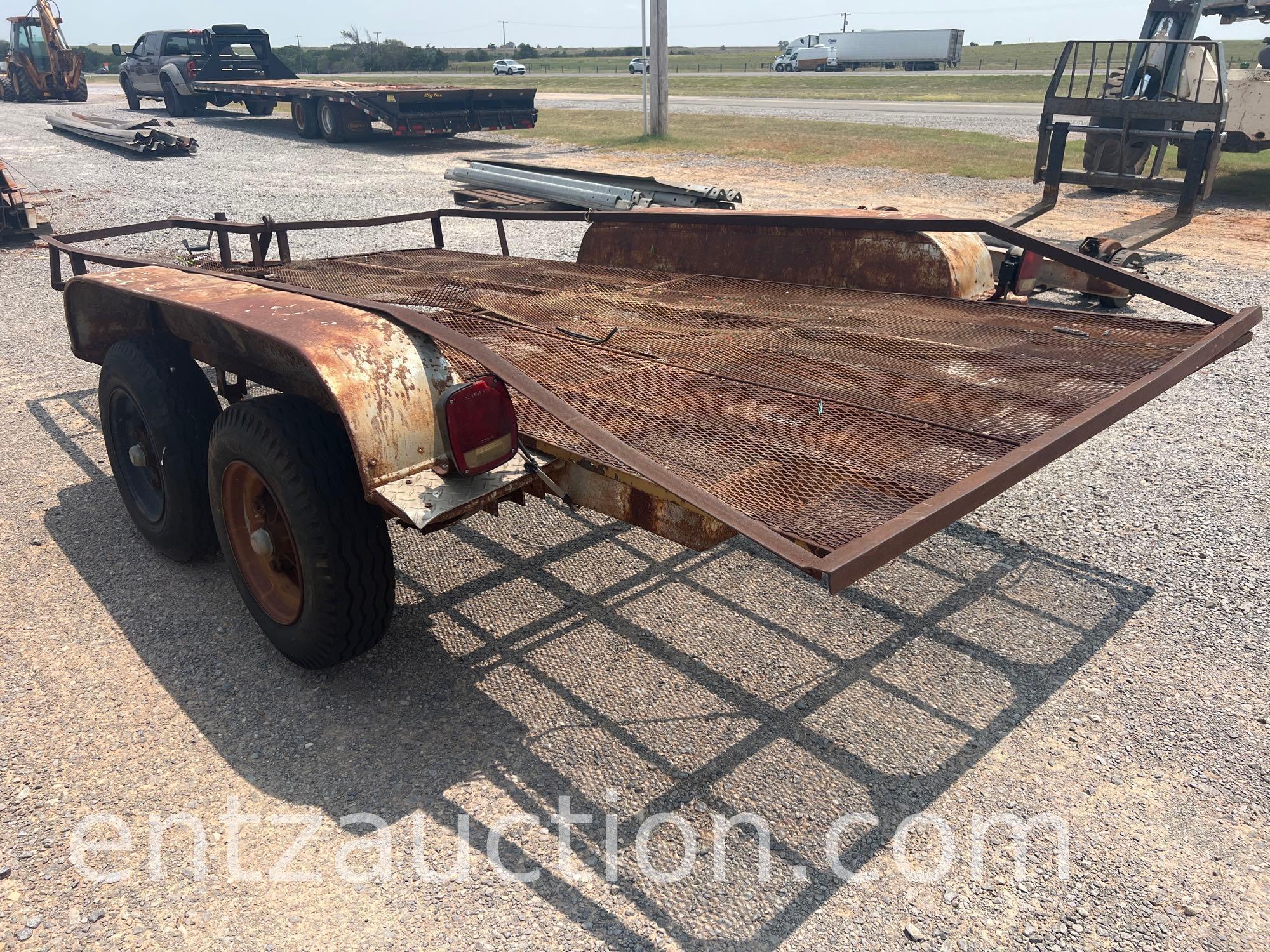 SHOPBUILT UTILITY TRAILER, 6' X 13', BP, TA,