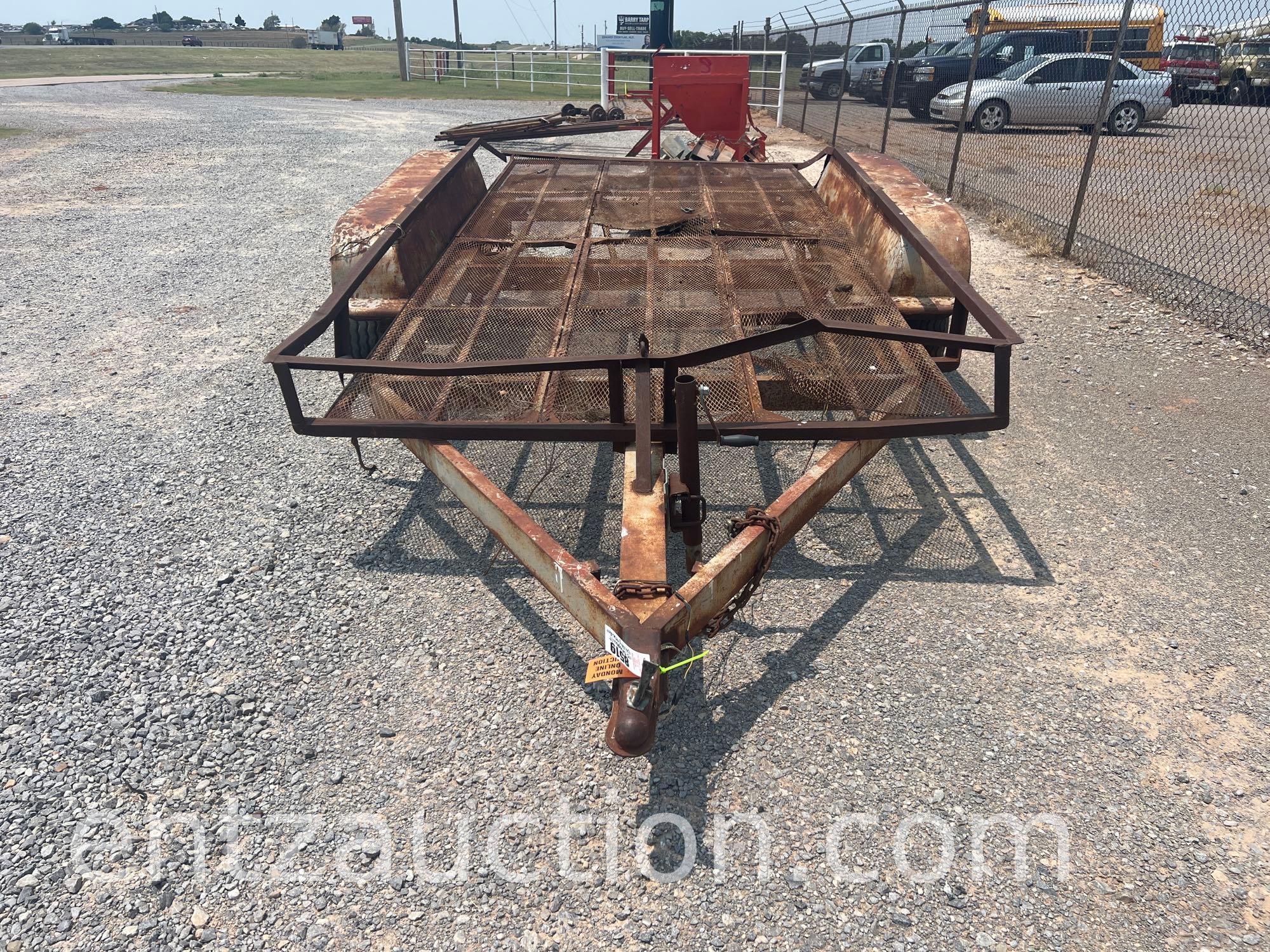 SHOPBUILT UTILITY TRAILER, 6' X 13', BP, TA,