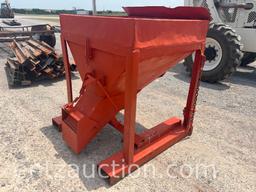 SHOPBUILT FEED HOPPER W/ FORK TUNNELS