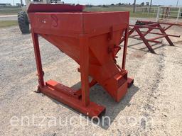 SHOPBUILT FEED HOPPER W/ FORK TUNNELS