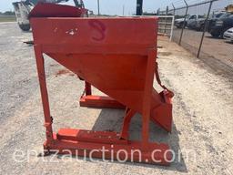 SHOPBUILT FEED HOPPER W/ FORK TUNNELS