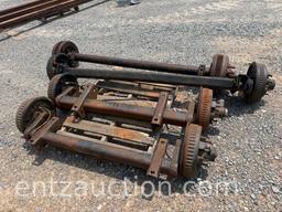 2) 36" 8,000LB TORSION BRAKE AXLES AND 2) 60"