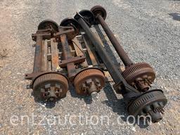 2) 36" 8,000LB TORSION BRAKE AXLES AND 2) 60"