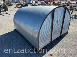 7' X 7' X 4' PORTA-HUT LIVESTOCK SHELTER