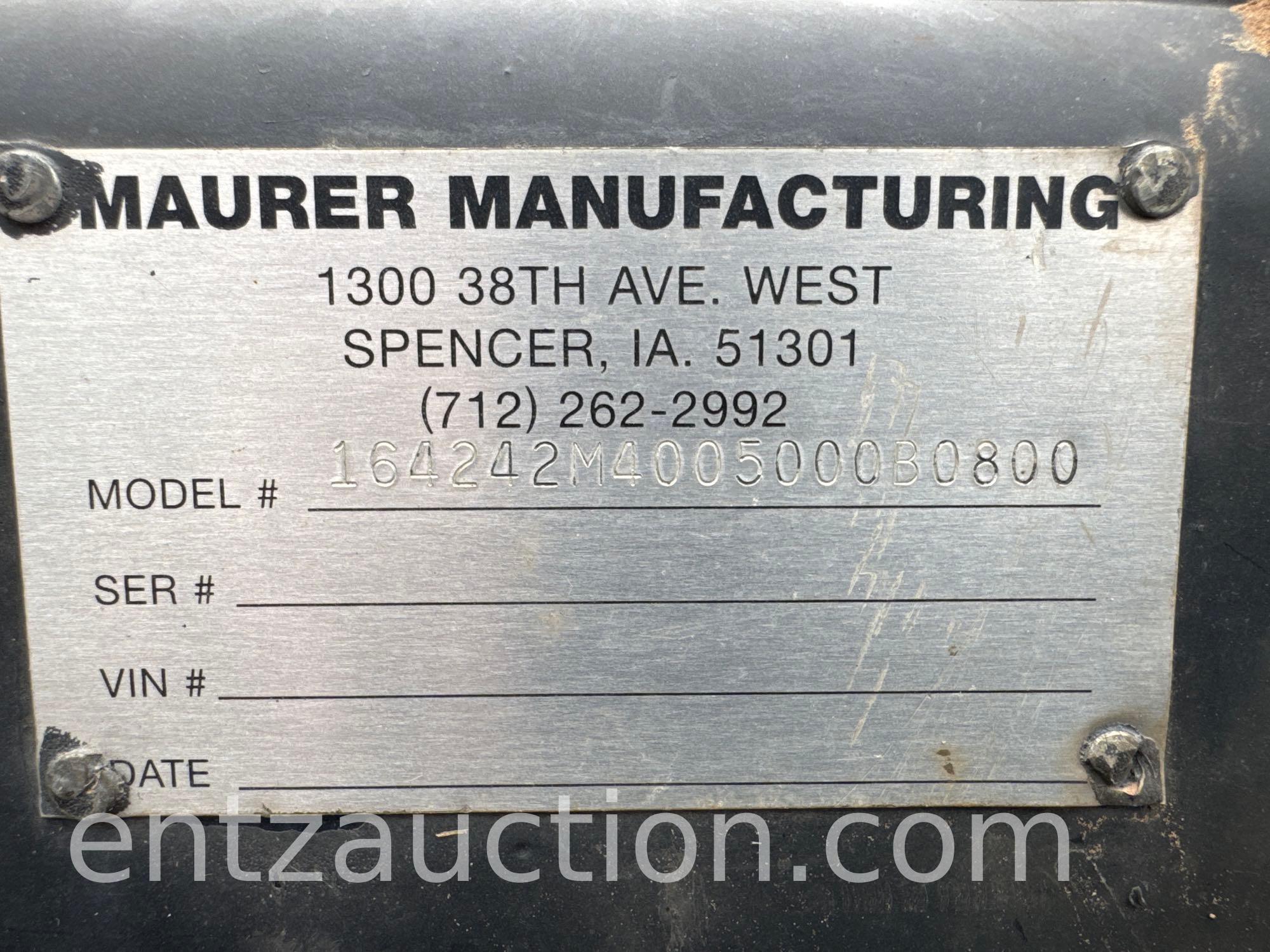 2019 MAURER M42 42' HEADER TRAILER, TA,