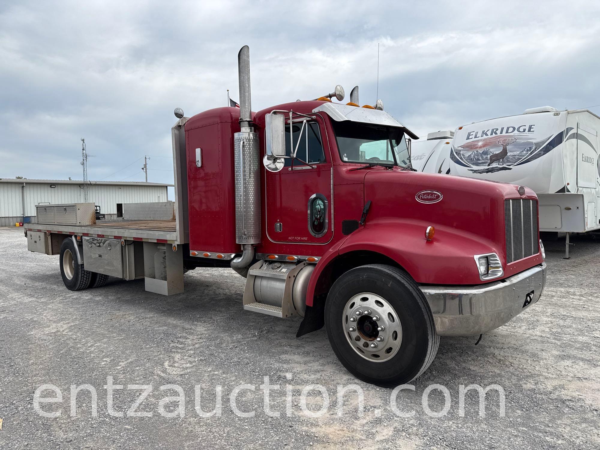 1999 PETERBILT 330 TRUCK, SLEEPER, 3126 CAT ENG.,