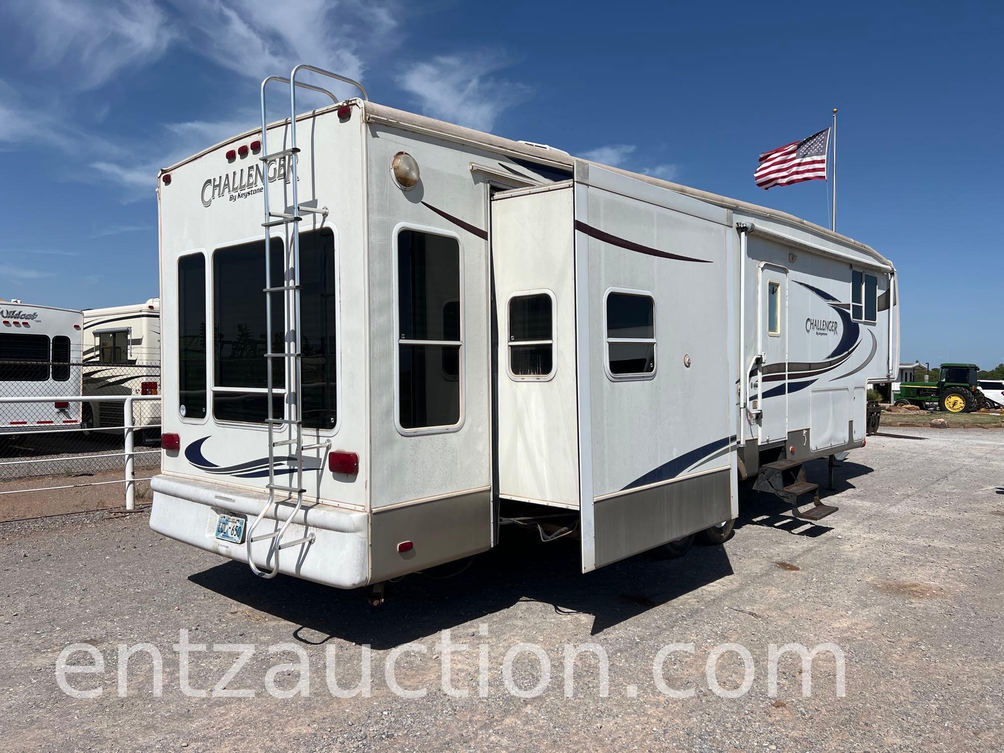 2006 KEYSTONE CHALLENGER 5TH WHEEL TRAVEL TRAILER,